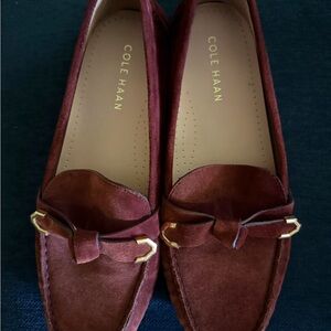 Cole Haan Evelyn Knot Driver suede loafers 9